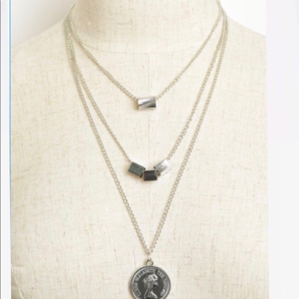 Layered Coin Necklace - Picture 2 of 2